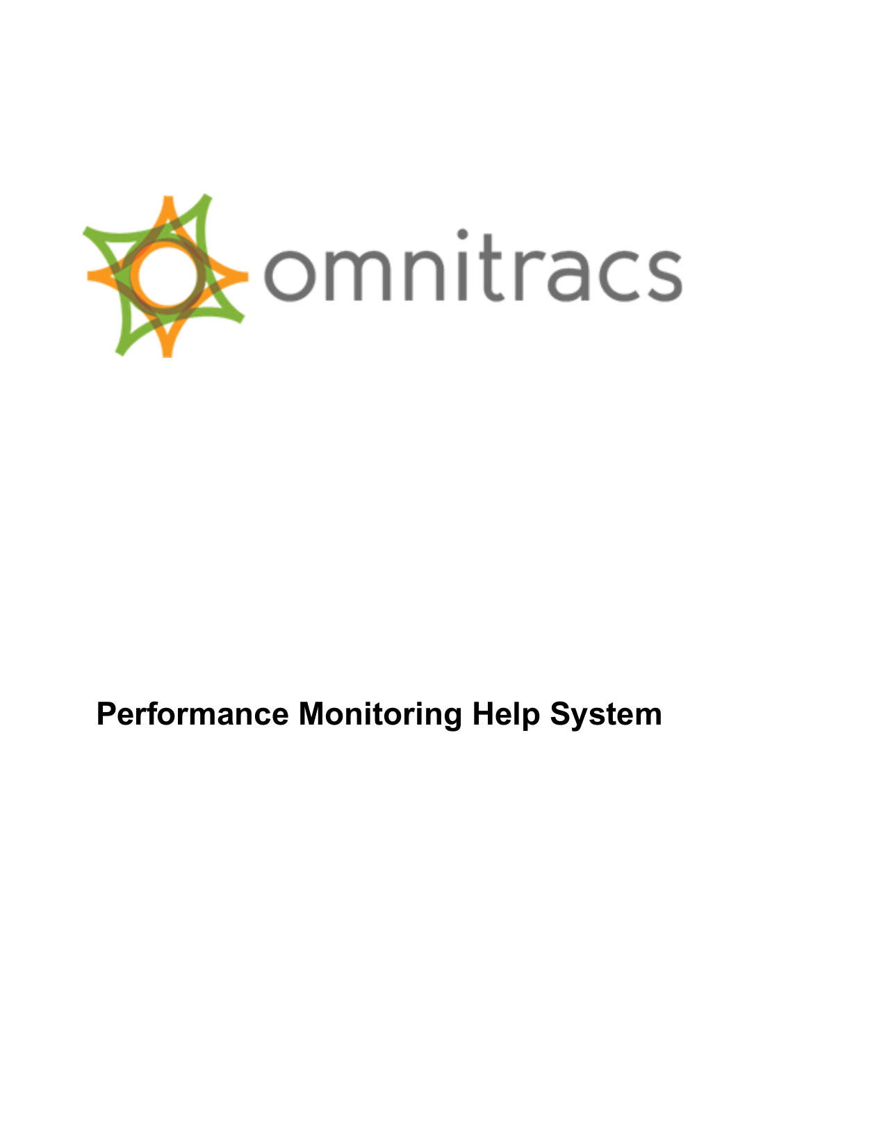 Performance Monitoring Help System Manualzz
