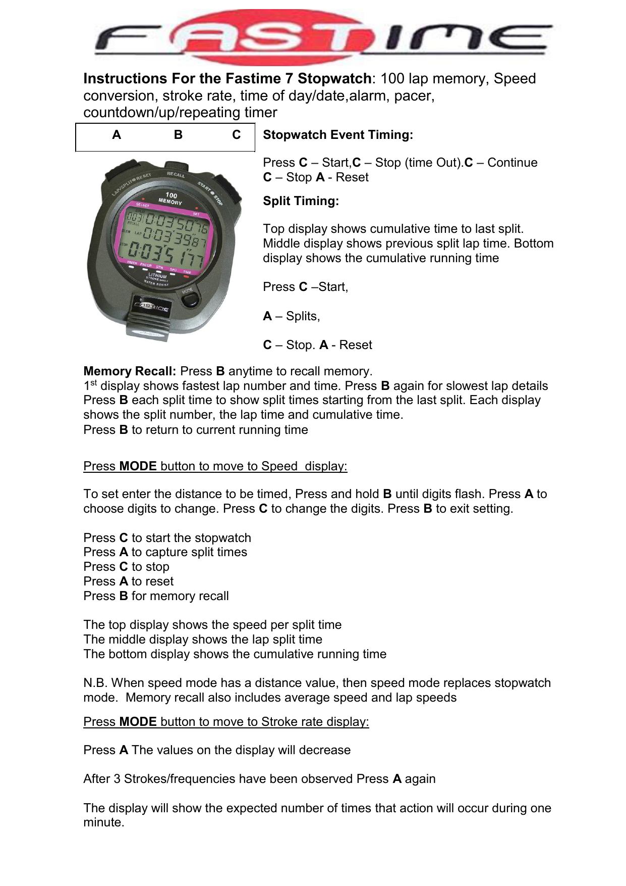 casio stopwatch 100 lap memory