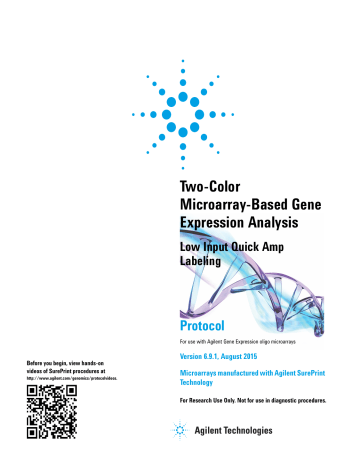 Two Color Microarray Based Gene Expression Analysis Manualzz