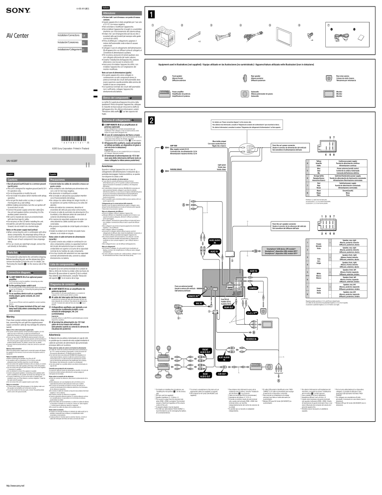 Sony XAV602BT Installation guide Manualzz