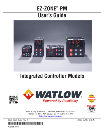 Watlow Ez Zone Pm Integrated Controller Guide Manualzz