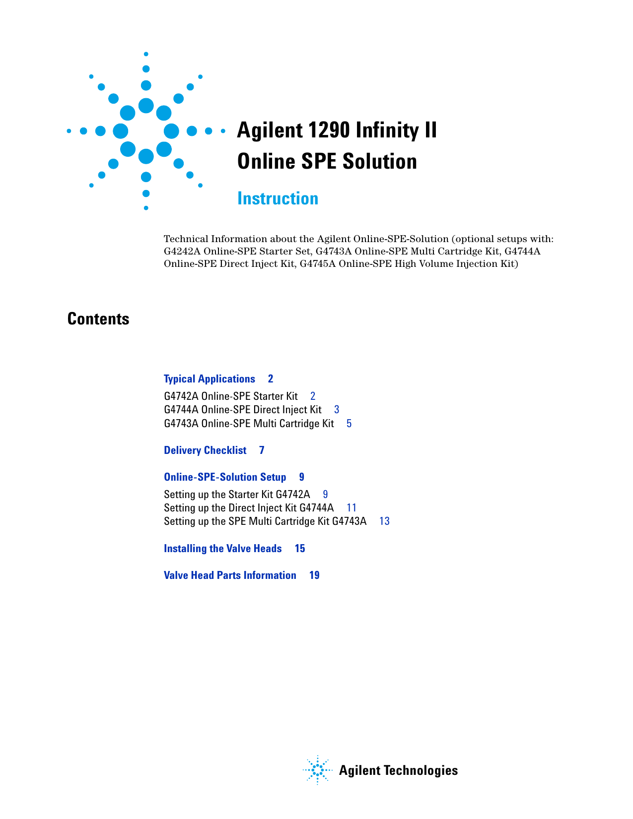 Agilent 1290 Infinity II Online SPE Solution Instruction Manualzz