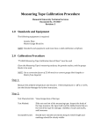 Measuring Tape Calibration Procedure + AI Chat