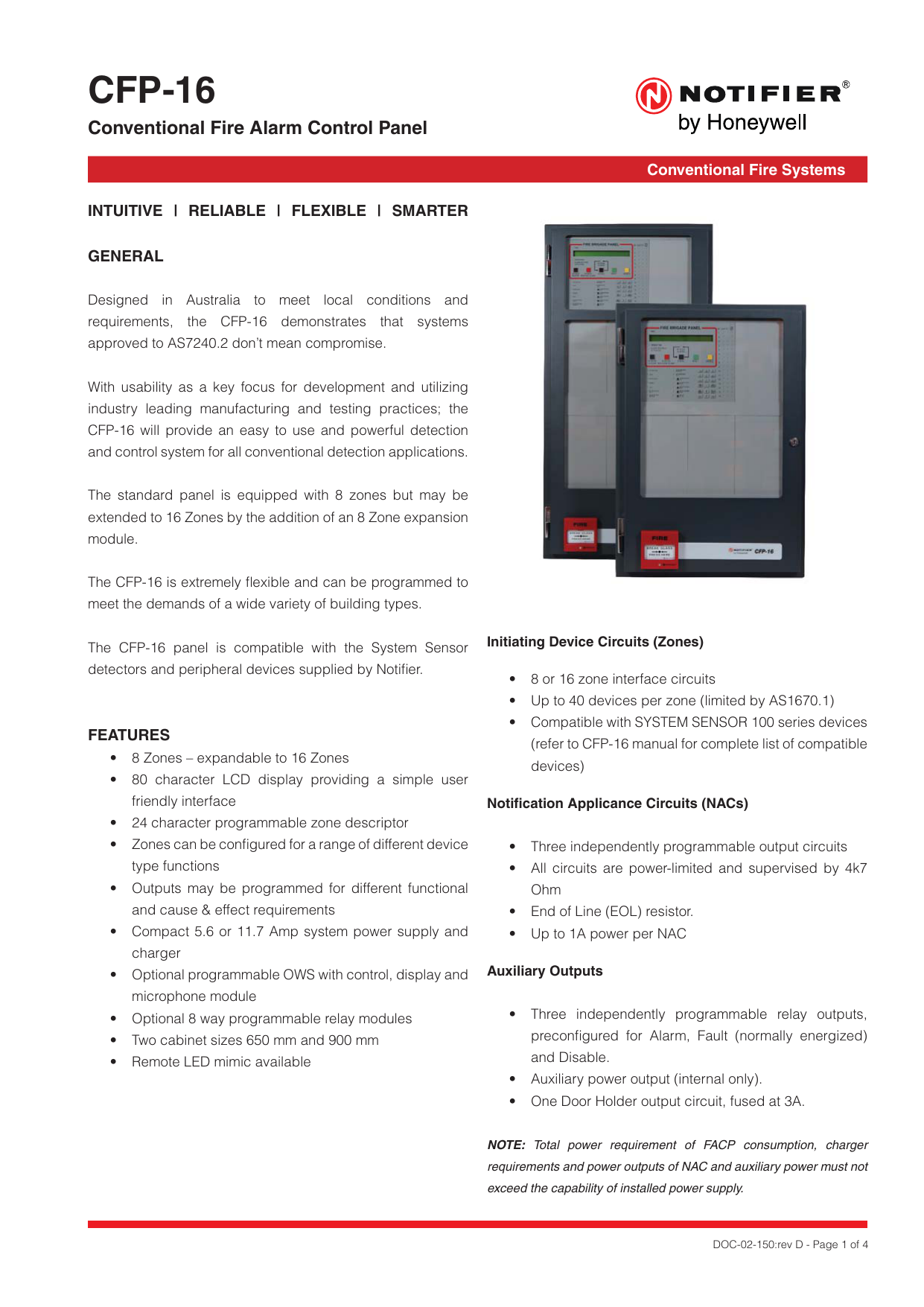 Notifier NFC50 100(E) Data Sheet Download Fire Alarm, 46 OFF