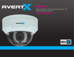 AvertX HD320 Night Vision HD IP Dome Camera User Manual
