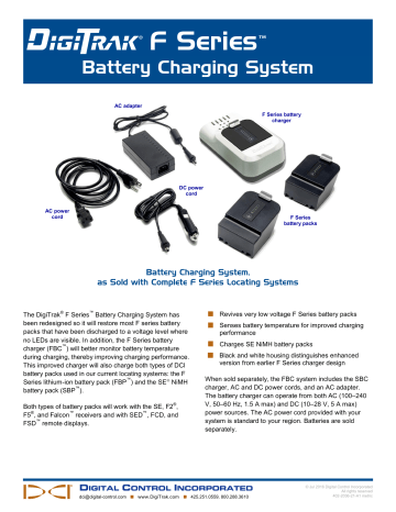 DigiTrak F Series Battery Charging System (FBC) Specification | Manualzz