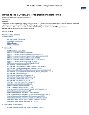 Błąd Corby idl omg World Wide Web Corba comm_failure 1.0