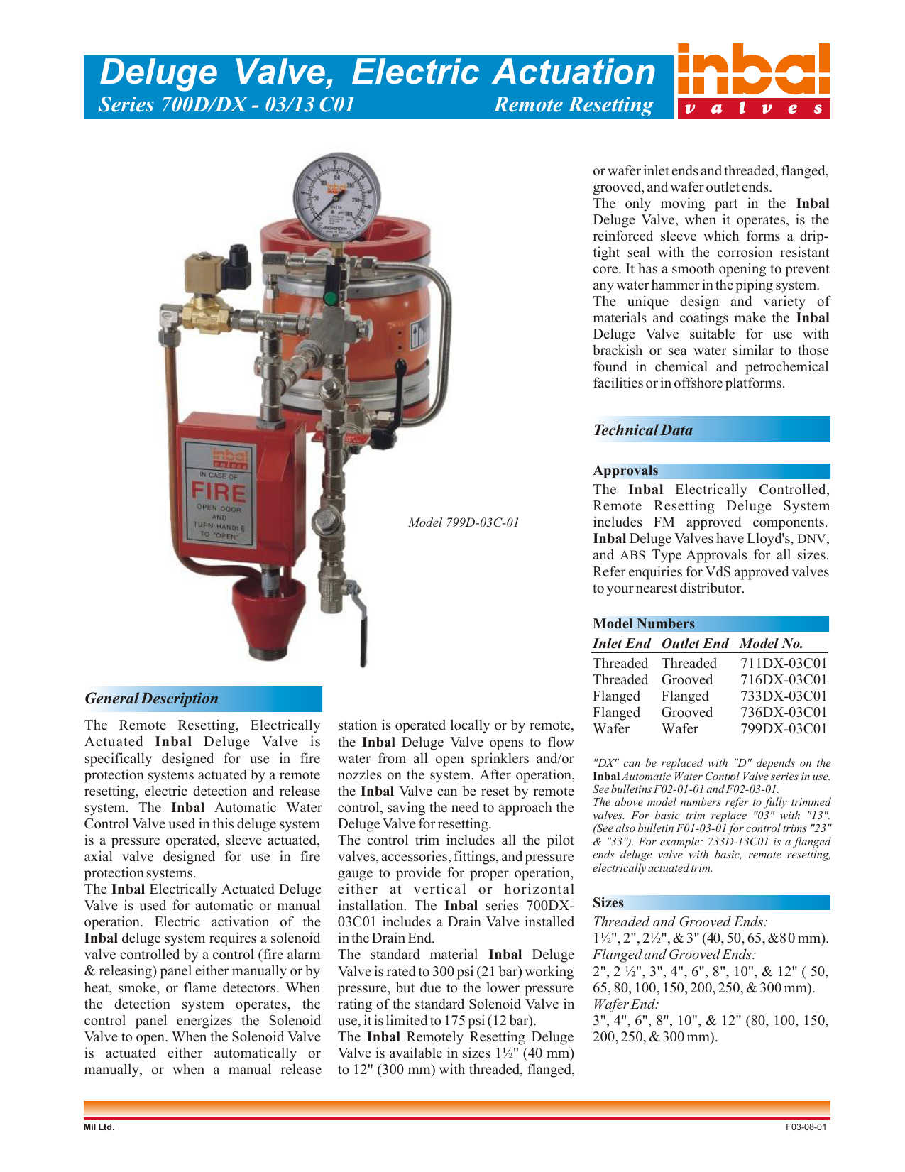 Deluge Valve, Electric Actuation Manualzz