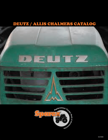 Deutz DX3.90 Front Wheel Drive Assy Service Manual
