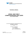 Teledyne 300E M300E/EM Carbon Monoxide Analyzer Manual
