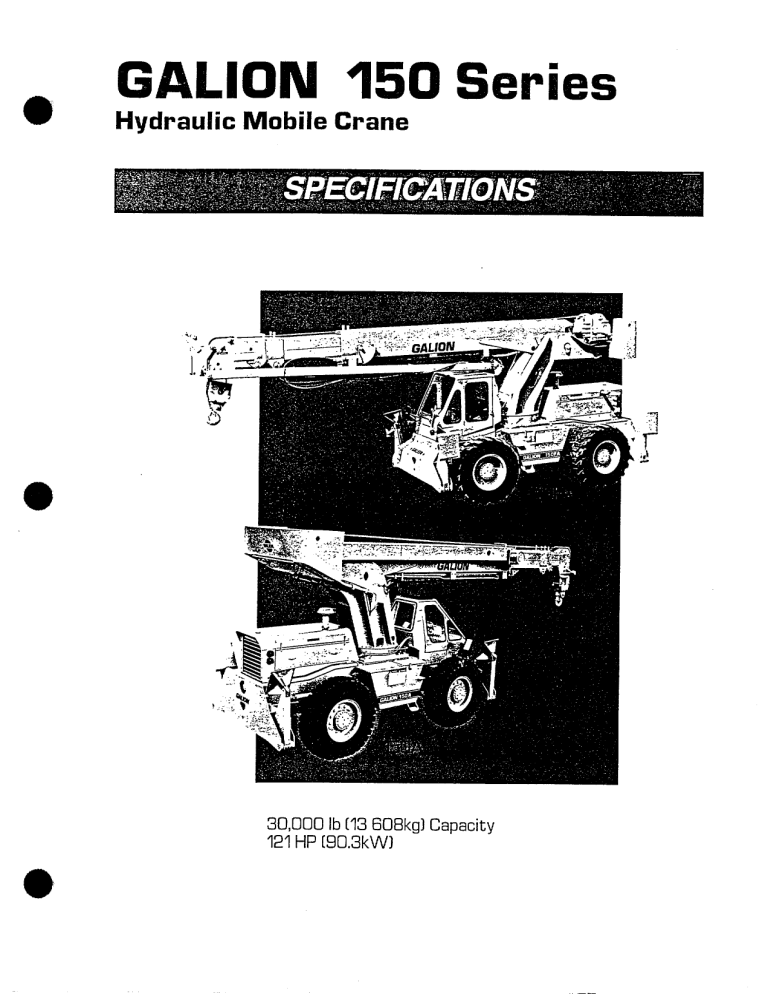 galion 150a 15 ton Maxim Crane Works Manualzz