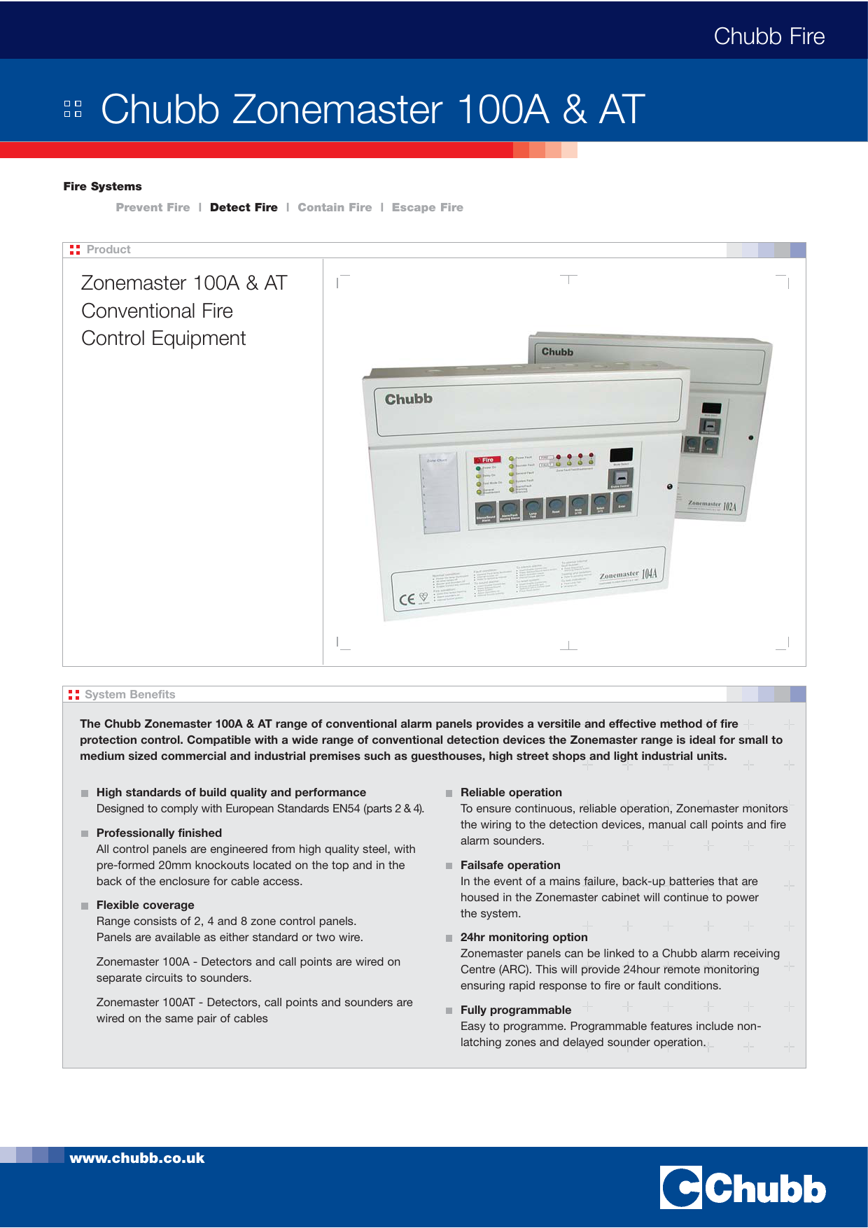 Chubb Zonemaster 108 Manual