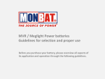 Monbat Power batteries User Manual: AI Chat &amp; PDF Access