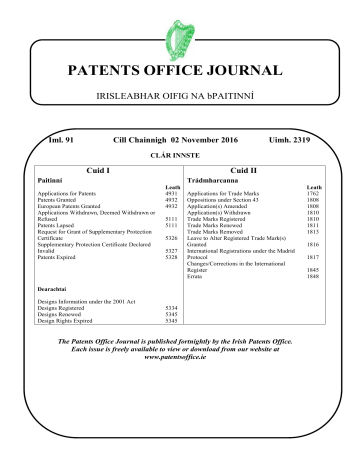 Journal 2319 Patents Office Manualzz