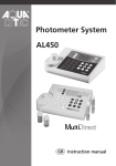 Photometer AL 450 Instruction Manual