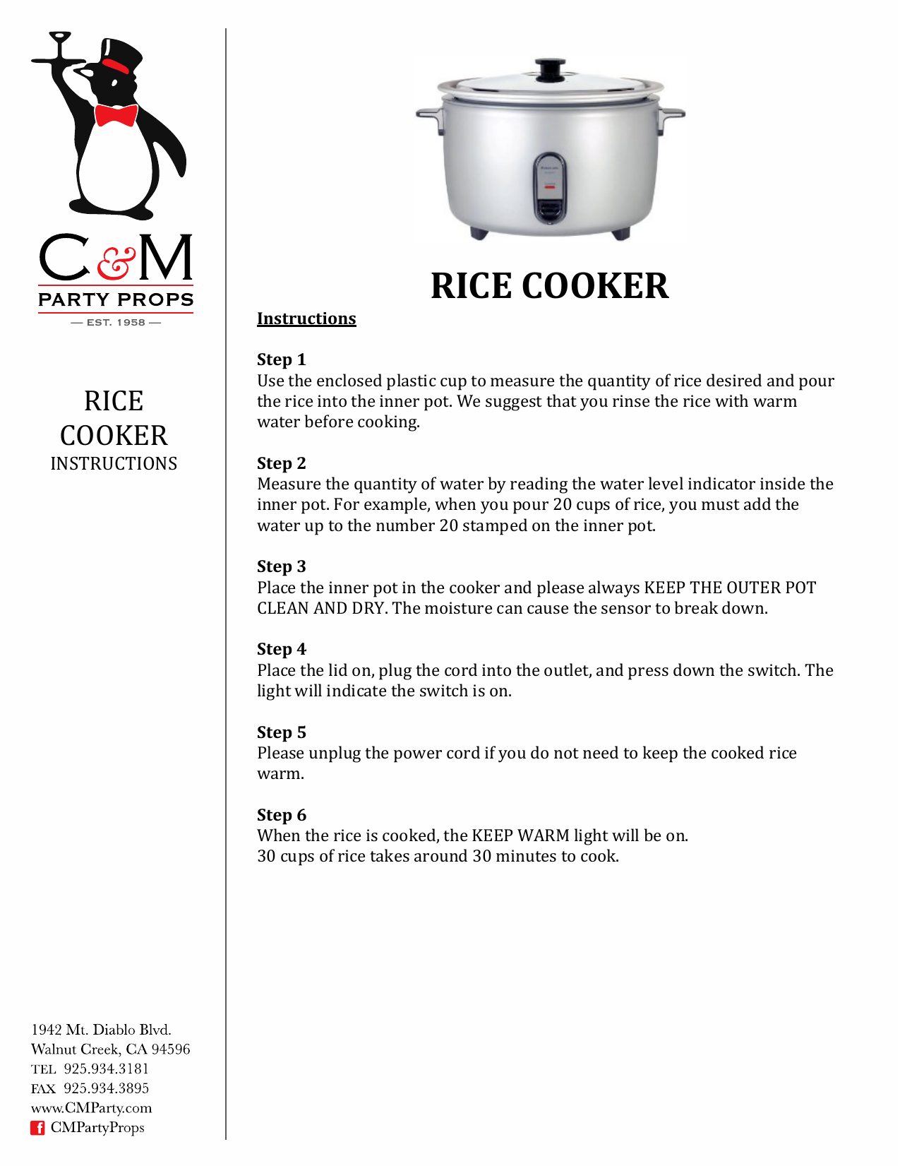 RICE COOKER  Manualzz