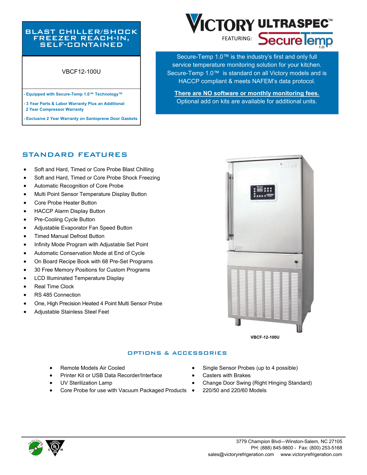 Blast Chiller Shock Freezer Reach In Self Contained Standard Manualzz