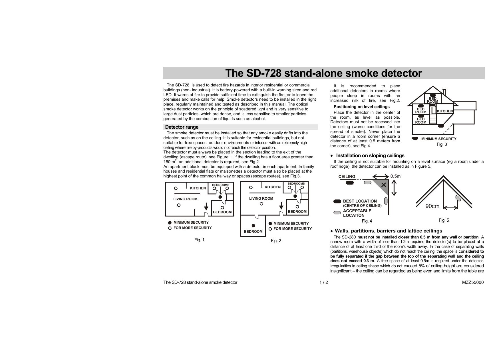 The Sd 728 Stand Alone Smoke Detector Manualzz Com