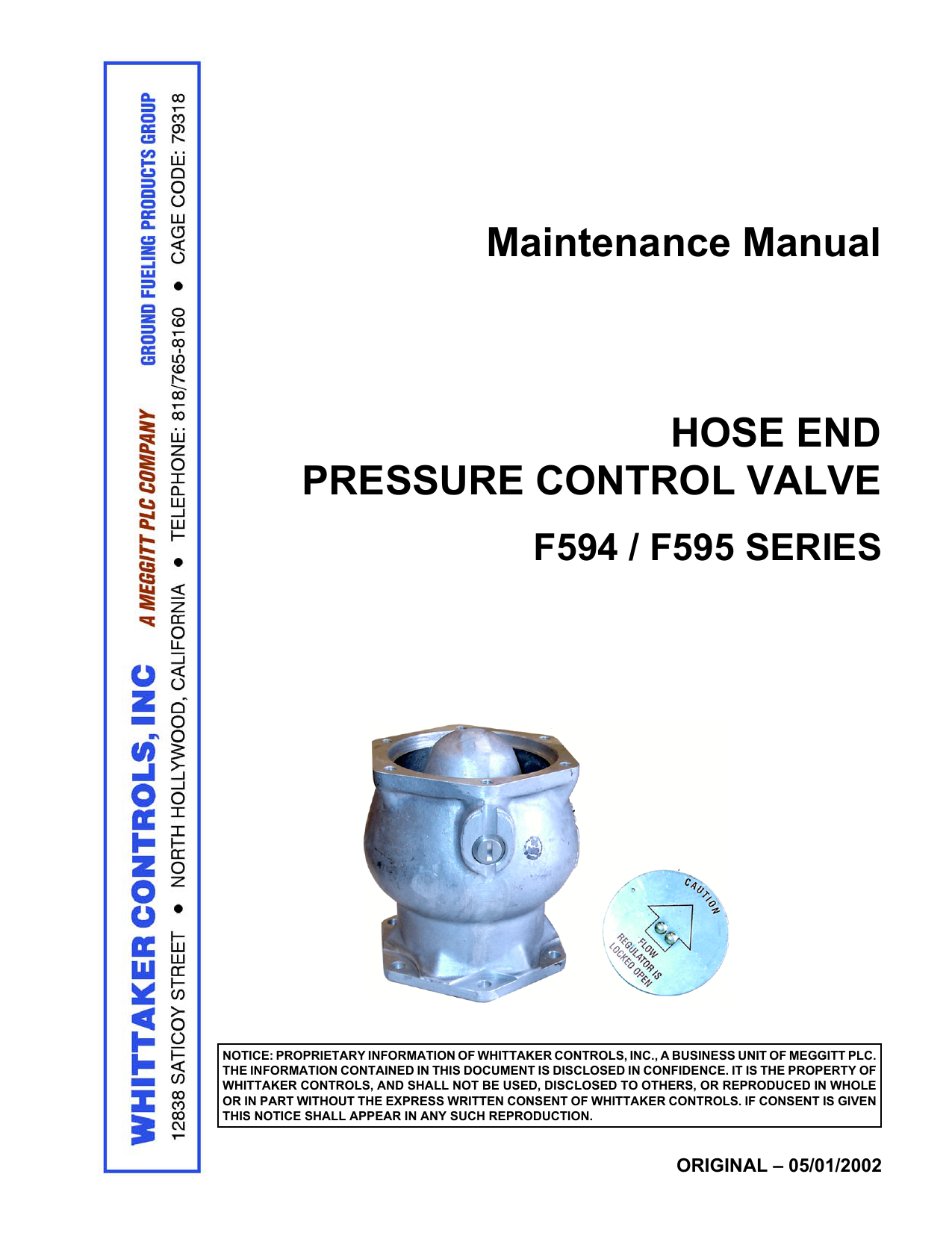 Maintenance Manual HOSE END PRESSURE CONTROL VALVE Manualzz