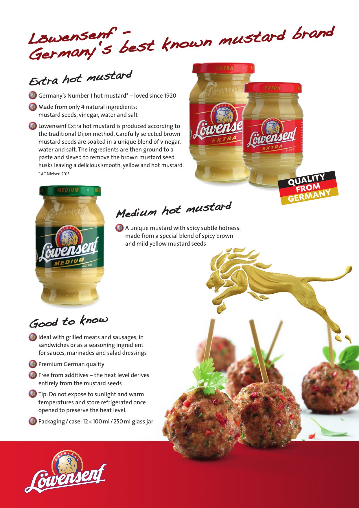 Lowensenf Germany S Best Known Mustard Brand Manualzz