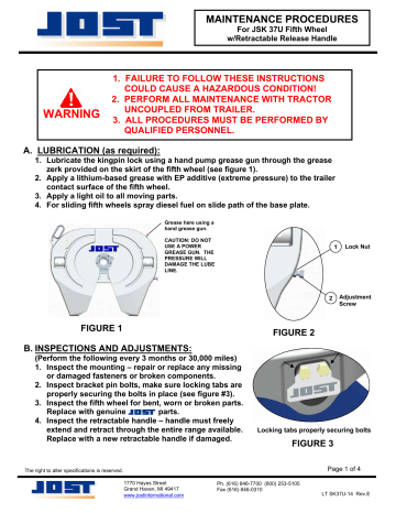 Warning Jost International Manualzz