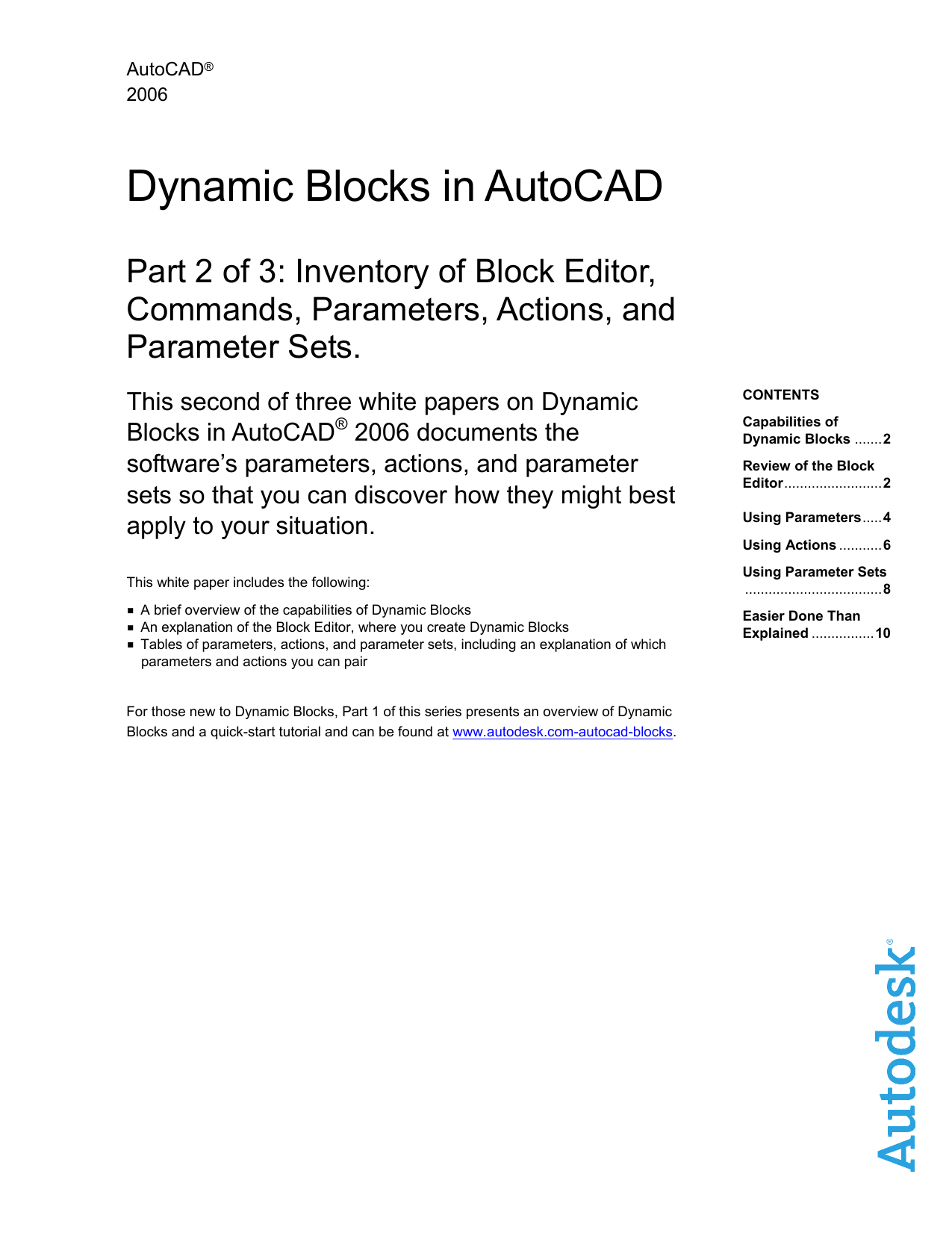 dynamic blocks autocad 2009