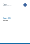 GSA Help Guide - Oasys Software