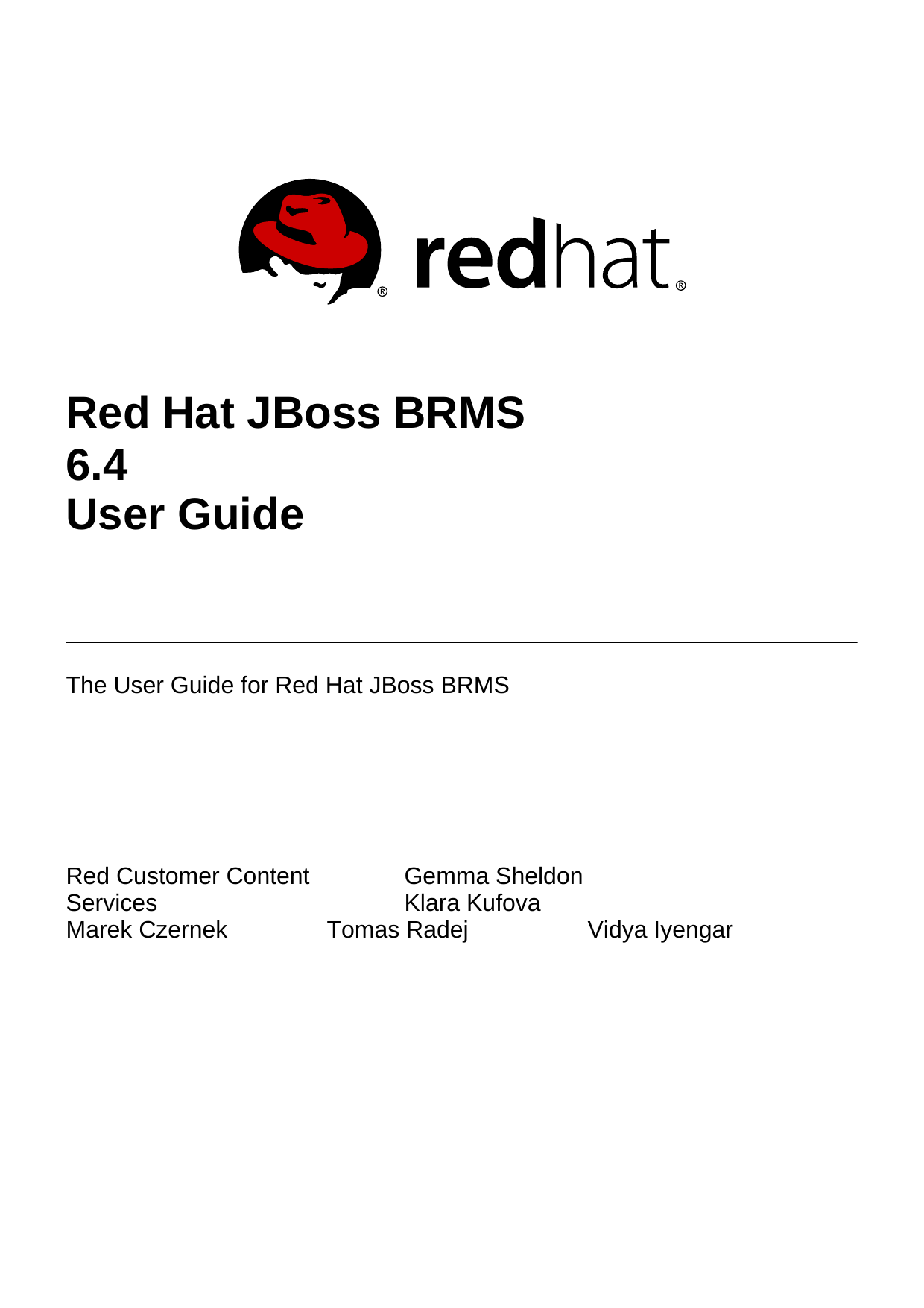 Red Hat Jboss Brms 6 4 User Guide Manualzz