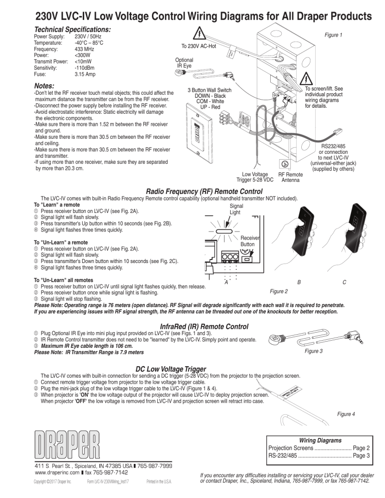 230v Lvc Iv Low Voltage Control Wiring Diagrams For Manualzz