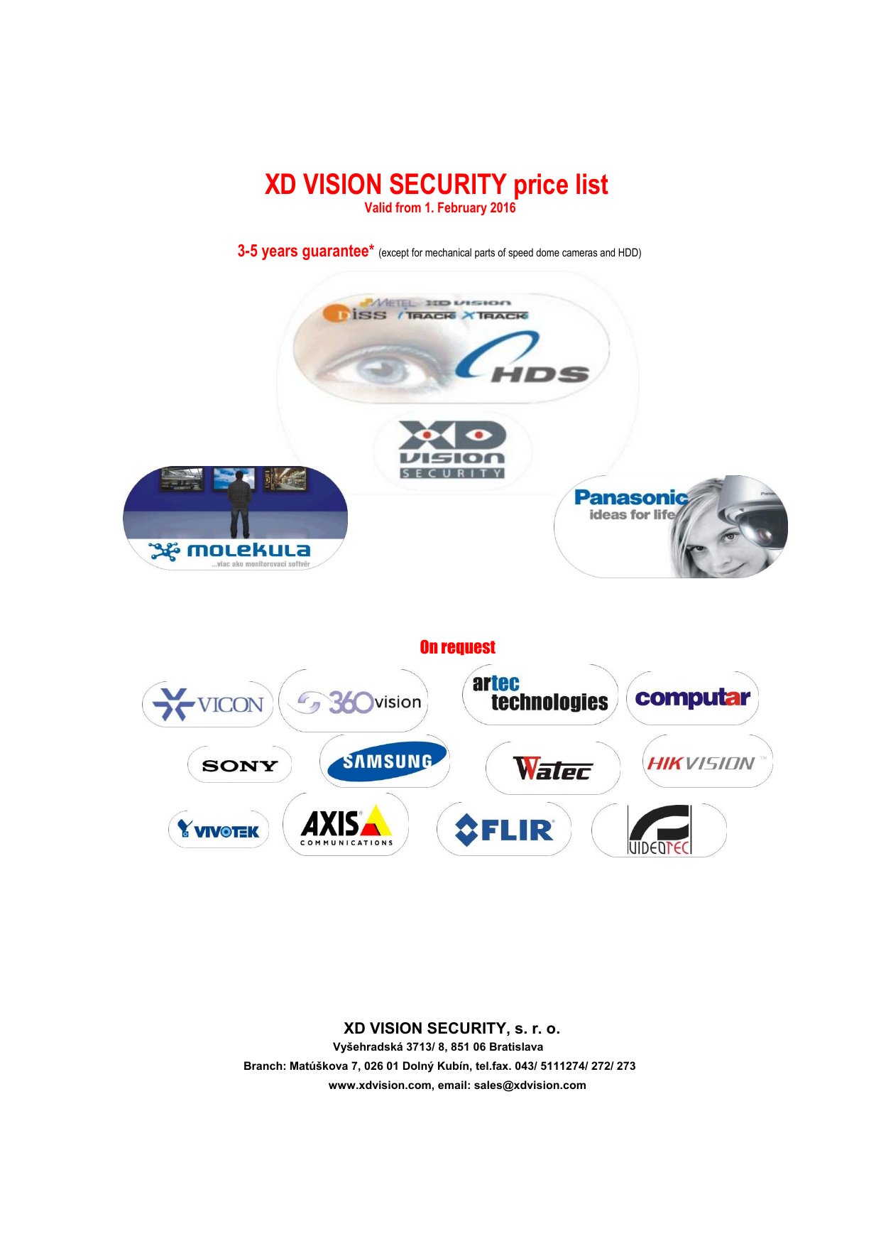 Xd Vision Security Price List Manualzz