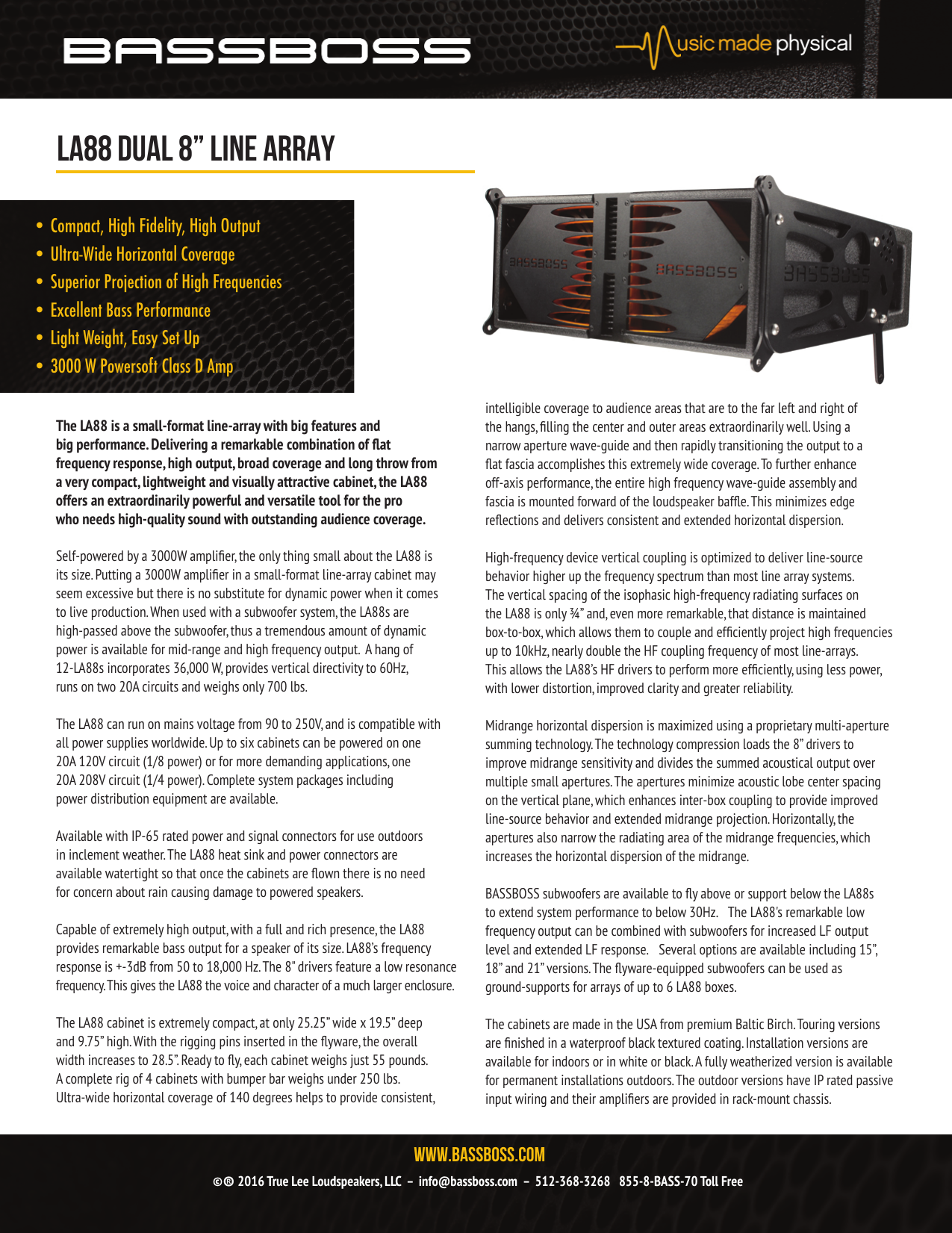 bassboss line array