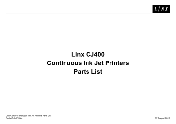 Linx CJ400 Continuous Ink Jet Printers 