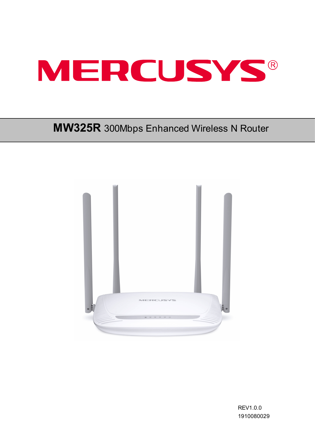 Mw325r 300mbps Enhanced Wireless N Router Manualzz