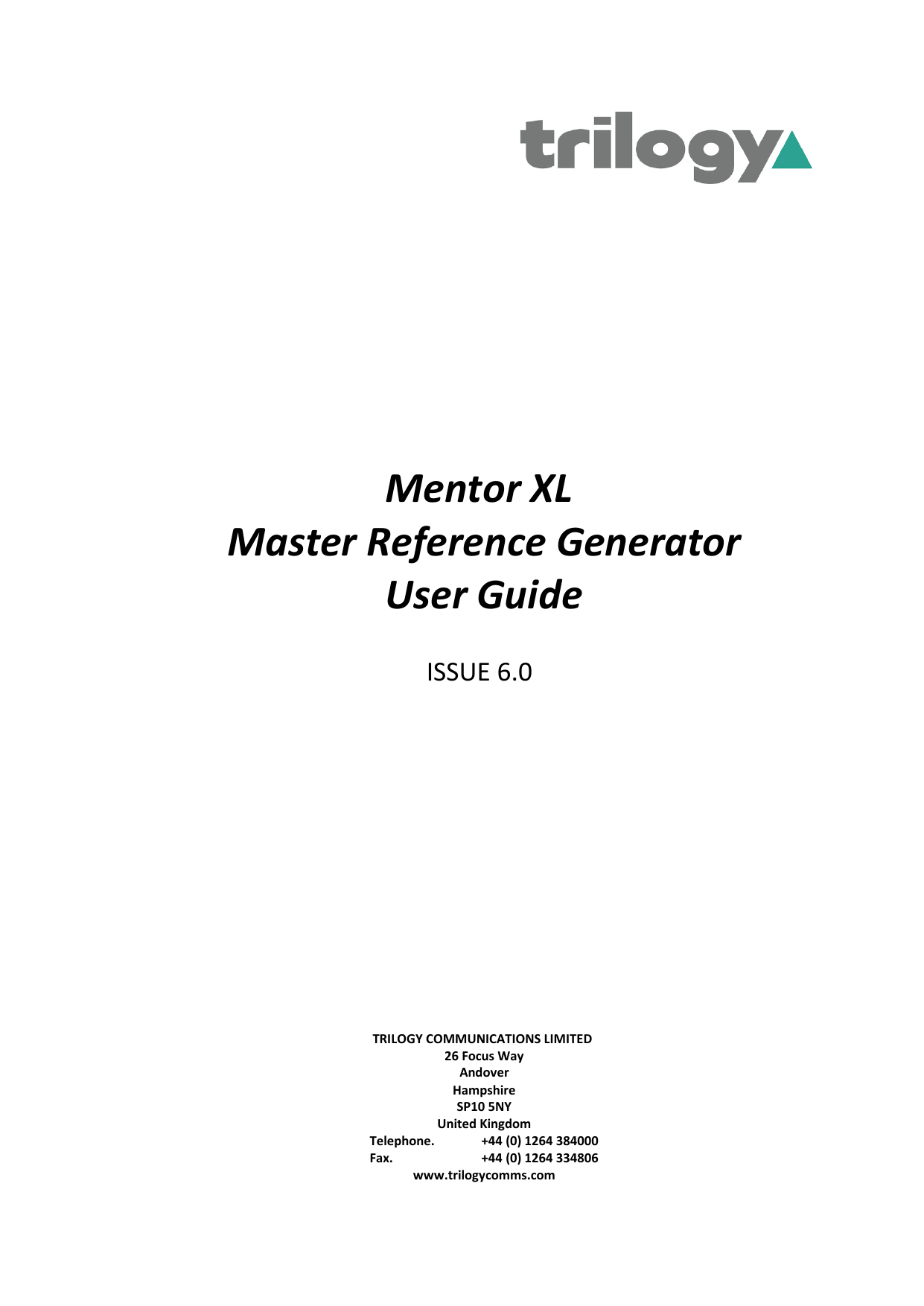 Mentor XL User Guide | Manualzz