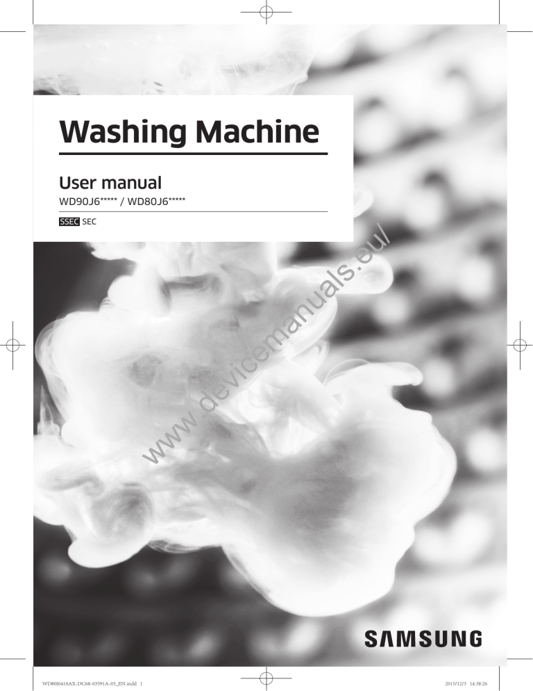 Washing Machine - User Manual – Devicemanuals | Manualzz