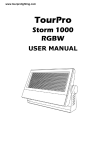 TourPro Storm 1000 RGBW User Manual