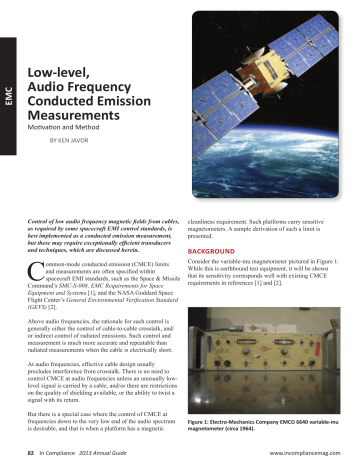 Low Level Audio Frequency Conducted Emission Measurements Manualzz