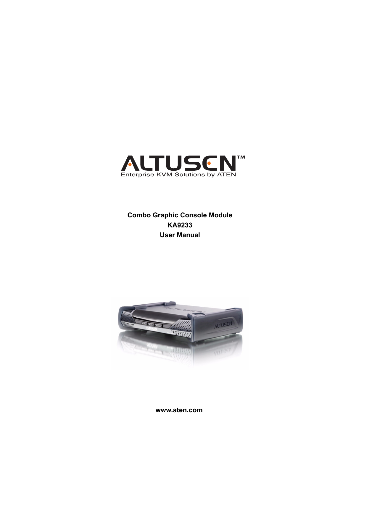 Aten KA9233 KVM Modules & Accessory User Manual Manualzz