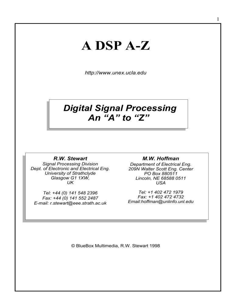 A Dsp Az Complang Manualzz