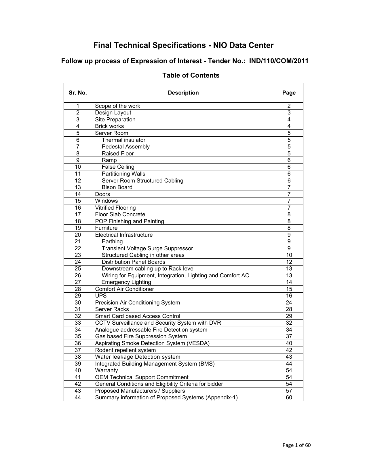 Final Technical Specifications Manualzz Com