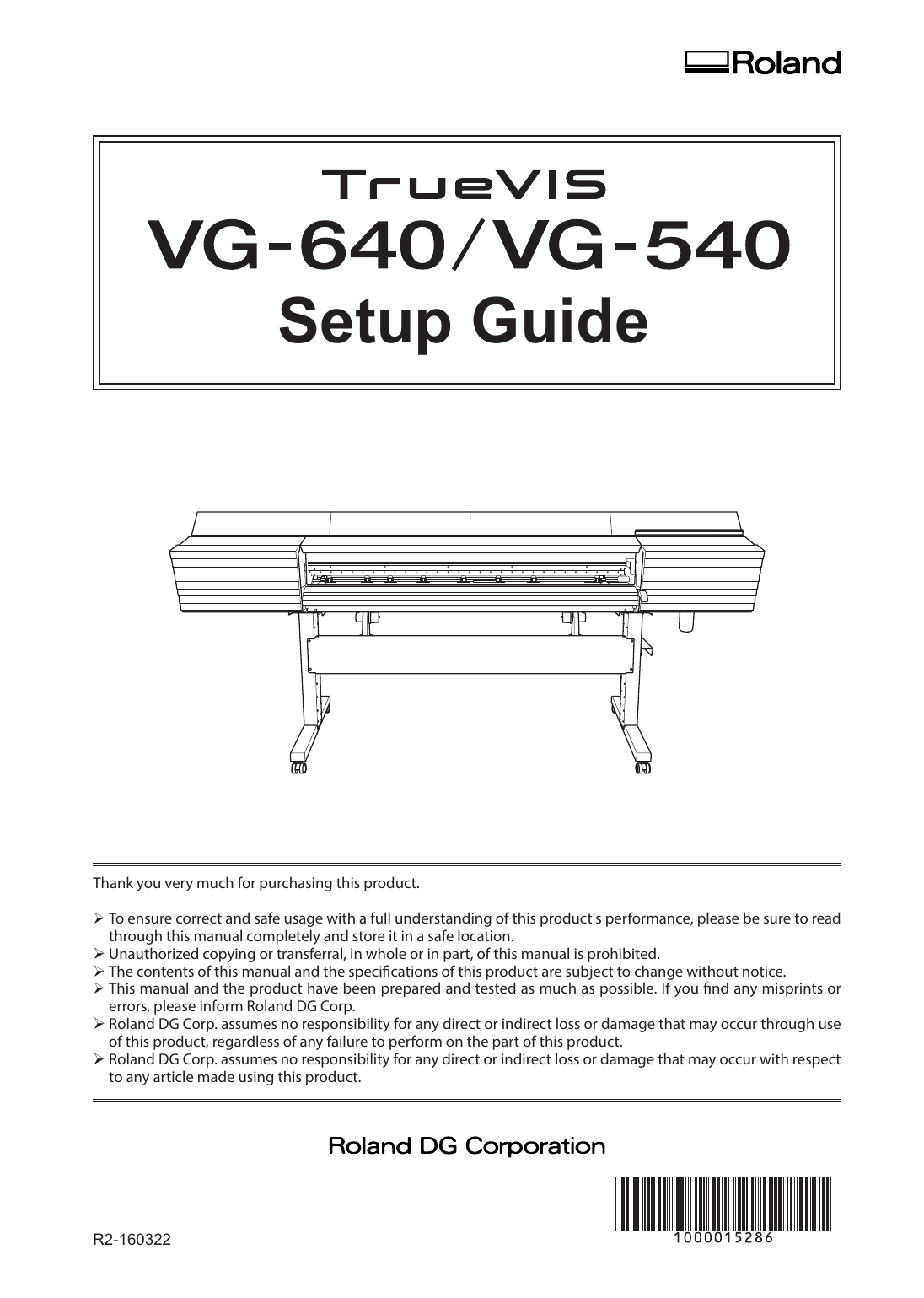 Vg 640 Vg 540 Setup Guide Manualzz