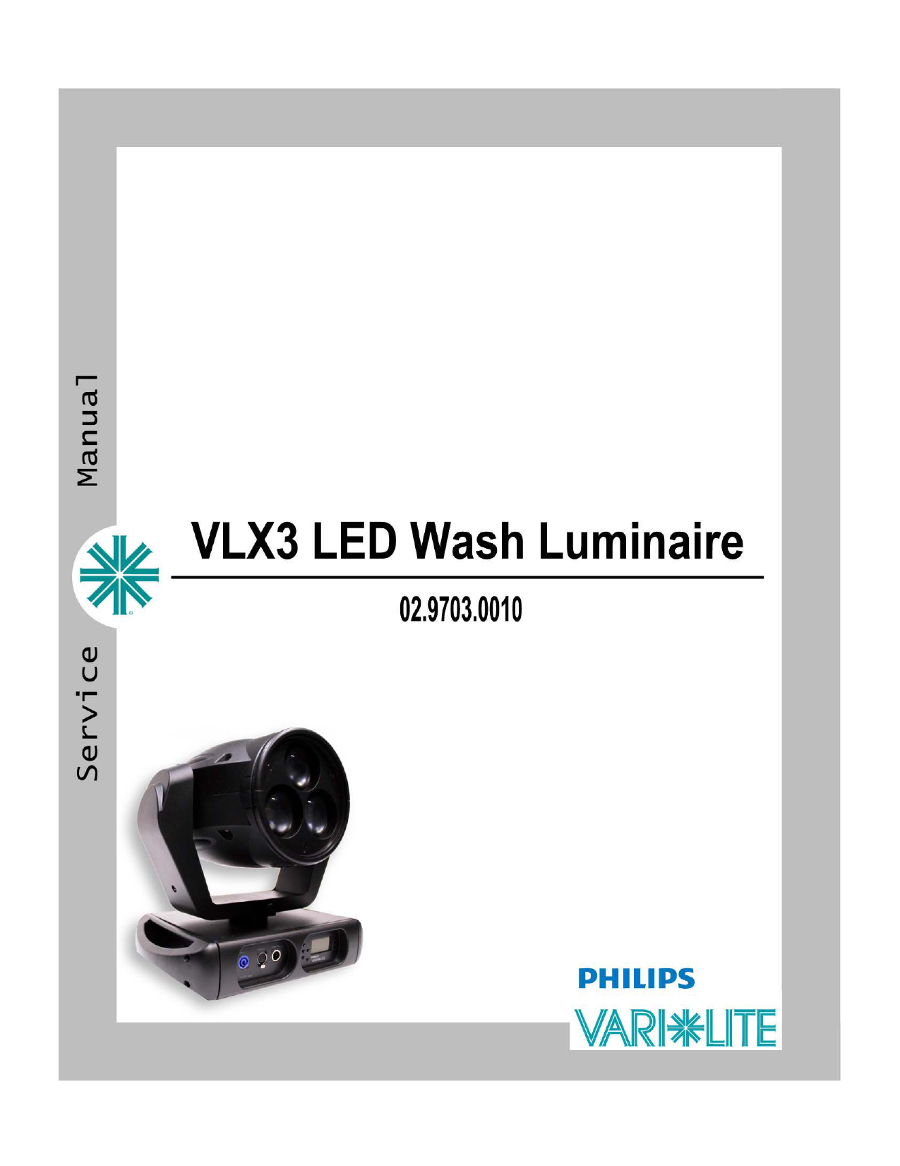 Philips VARILITE VLX3 Service manual Manualzz