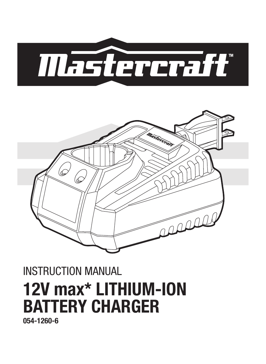 mastercraft car battery charger