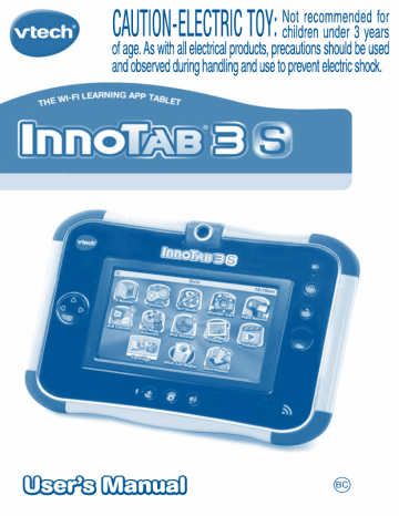 Vtech Innotab 3s The Wi Fi Learning Tablet Pink Innotab 3s The Wi Fi Learning Tablet User Manual Manualzz