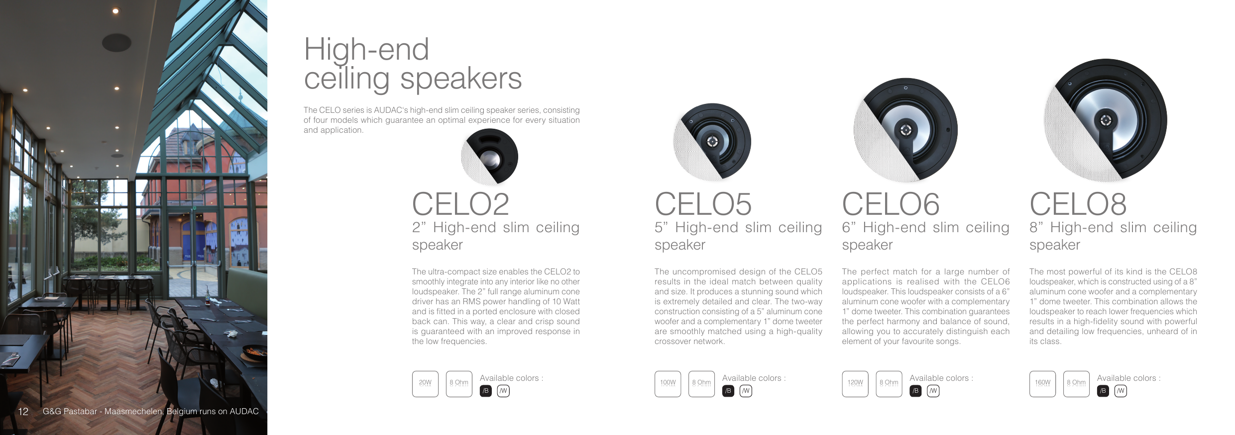 High End Ceiling Speakers Celo2 Celo5 Celo6 Manualzz Com