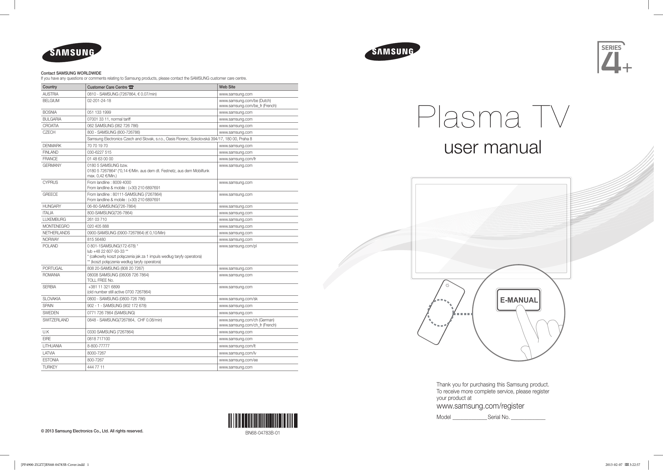 Samsung Ps43f4900 User Manual Manualzz