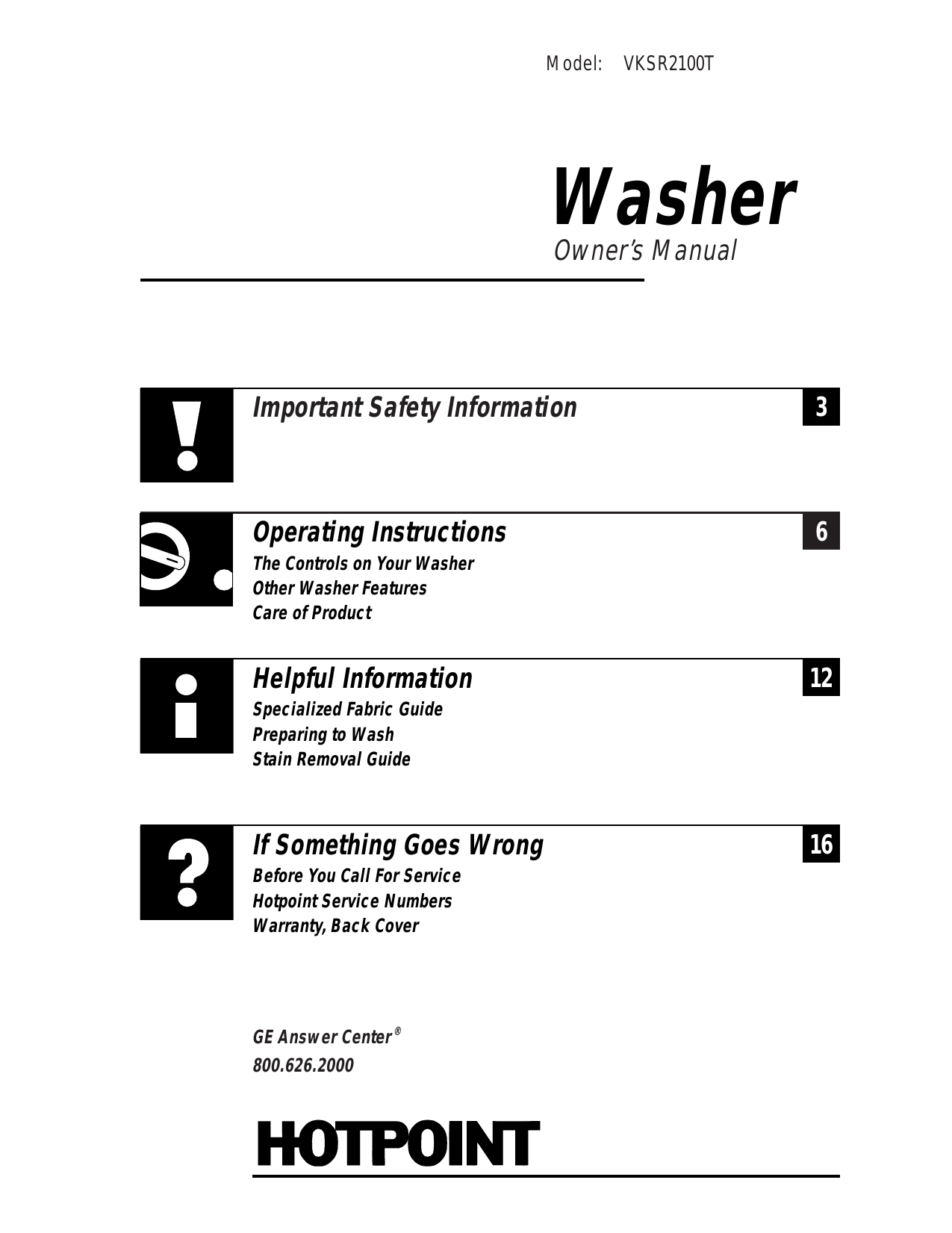 GE Washer Manualzz