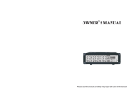 swamp KF-PM52D Owner's Manual