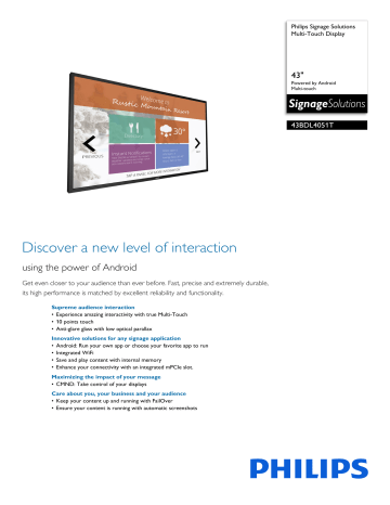 Philips Multi-Touch Display 