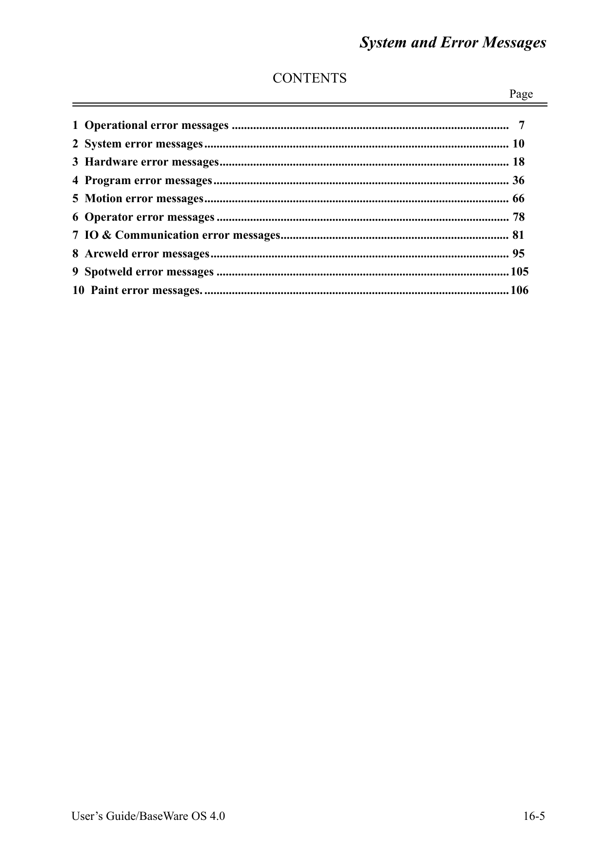 System And Error Messages Manualzz